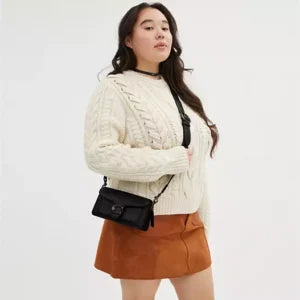 Tabby Shoulder Bag 20 refined pebble leather Black - Image 5