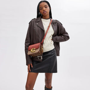Coach Idol In Signature Canvas With Snakeskin Detail - Image 4