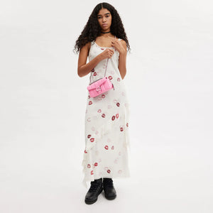 Tabby Shoulder Bag 20 With Quilting leather Pink - Image 5