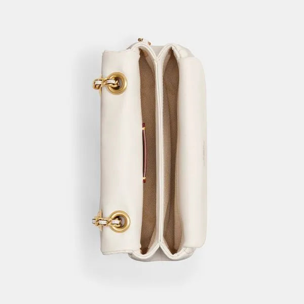 Tabby Shoulder Bag 20 With Quilting leather Chalk Gold - Image 4
