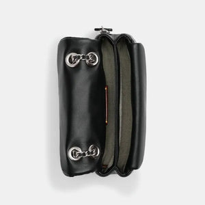 Tabby Shoulder Bag 20 With Quilting leather Black Silver - Image 4