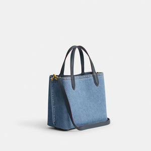 Coach Willow Tote Bag 24 In Denim - Image 6
