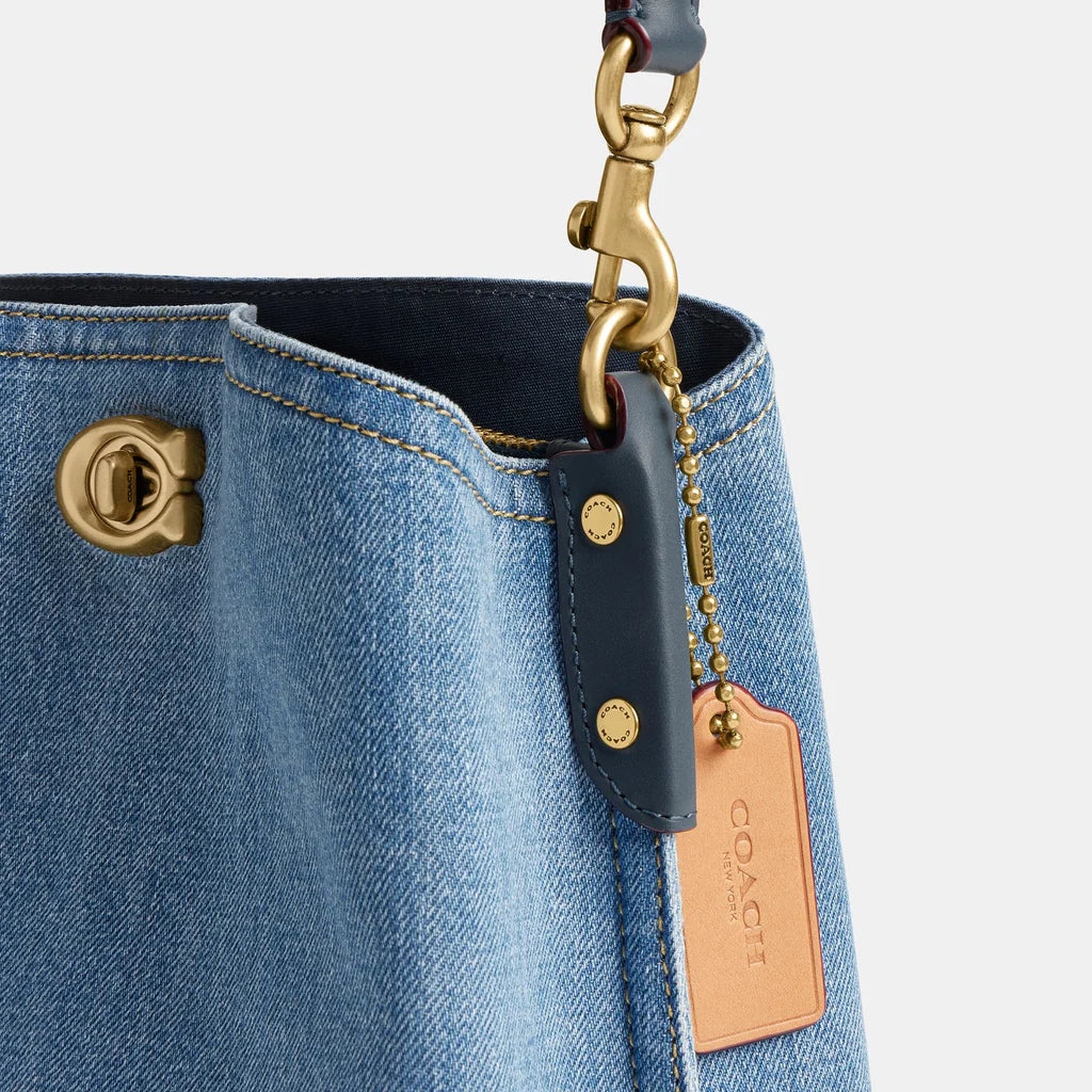 Coach Willow Bucket Bag Denim - Image 6