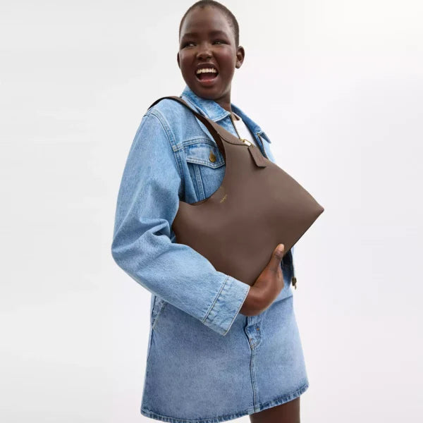 Coach Brooklyn Shoulder Bag 28 Dark Stone - Image 6