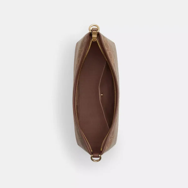 Coach Laurel Shoulder Bag In Signature Canvas Tan Brown - Image 4
