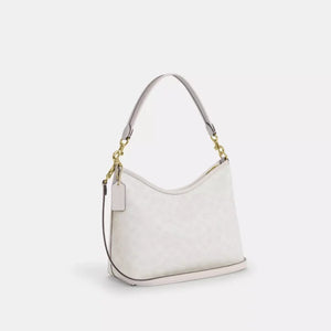 Coach Laurel Shoulder Bag In Signature Canvas White Chalk - Image 2