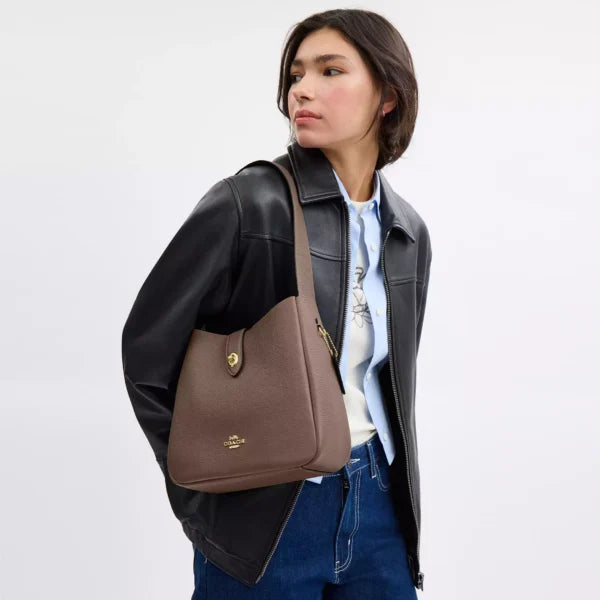 Coach Hadley Convertible Crossbody Bag Dark Stone - Image 3