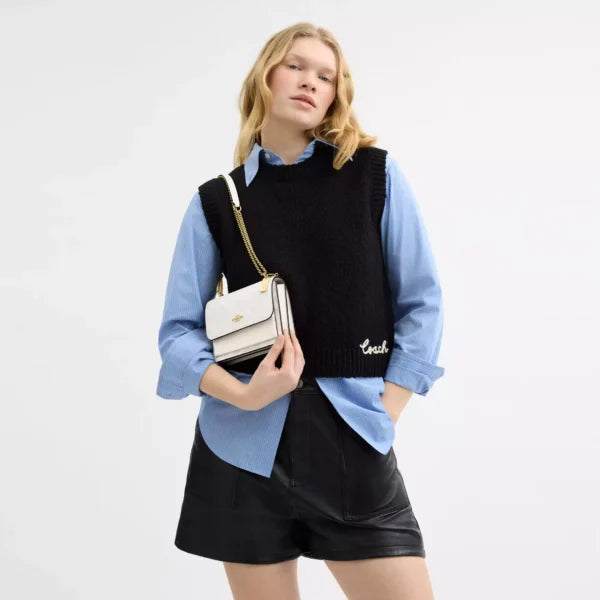 Coach Mini Klare Crossbody Bag In Signature Canvas White Chalk - Image 6