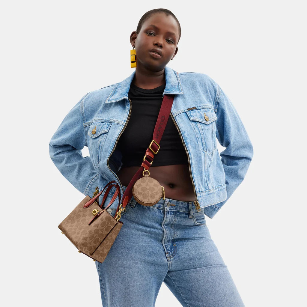 Coach Willow Tote Bag 18 In Signature Canvas - Image 6