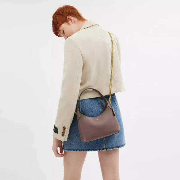 Coach Brooklyn Shoulder Bag 23 Dark Stone - Image 6
