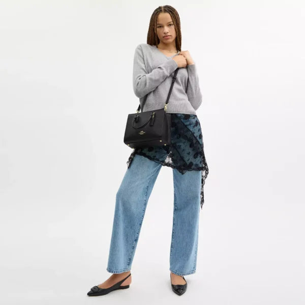 Coach Maggie Small Tote Bag Black - Image 3