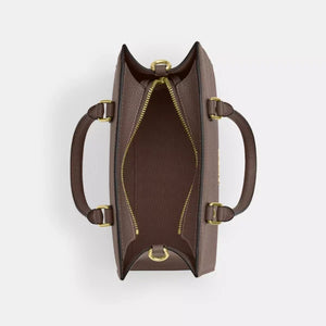Coach Maggie Small Tote Bag Dark Stone - Image 5