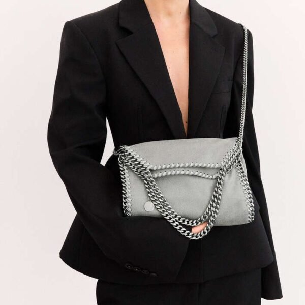 Stella McCartney Falabella Mini Tote Bag Grey - Image 2