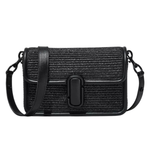 Marc Jacobs The Shoulder Bag Straw - Black