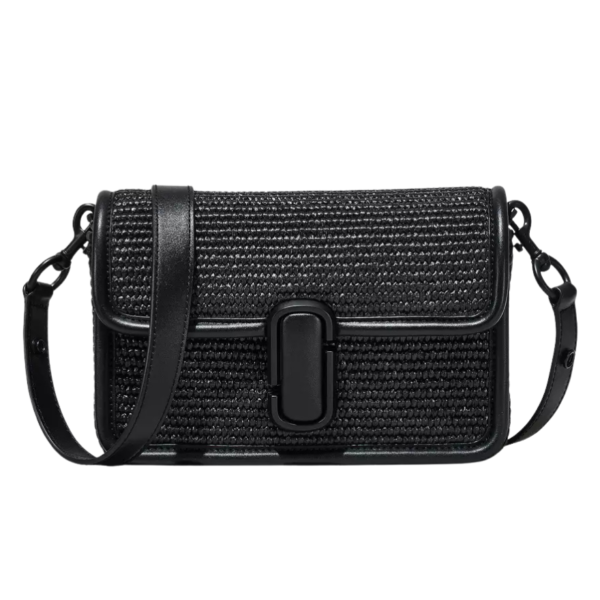 Marc Jacobs The Shoulder Bag Straw - Black