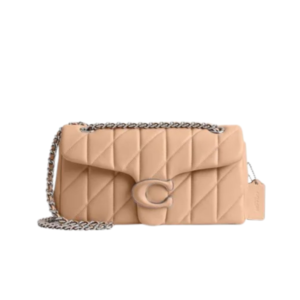 Tabby Shoulder Bag 26 With Quilting Nude