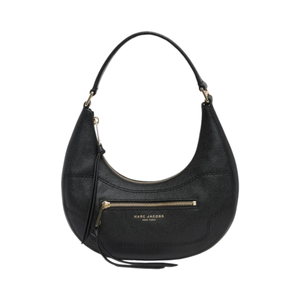 The Marc Jacobs Small Leather Crescent Shoulder Bag Black