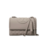 Tory Burch Fleming Convertible Shoulder Bag Gray heron Matte