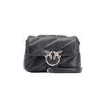 Mini Love Bag Puff Maxi Quilt BLACK-OLD SILVER