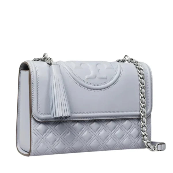 Tory Burch Fleming Convertible Shoulder Bag Cloud Blue - Image 2