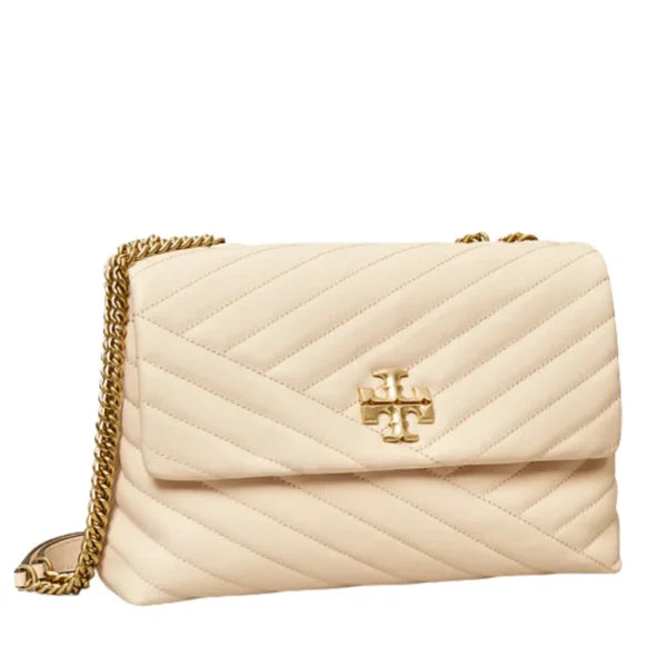 Tory Burch Kira Chevron Convertible Shoulder Bag New Cream - Image 2