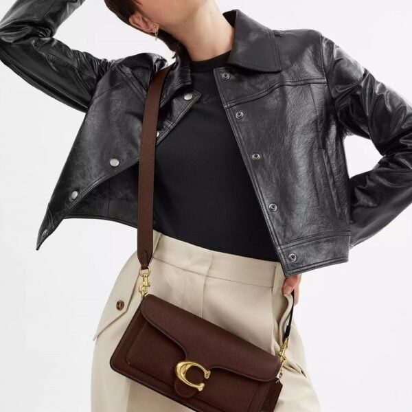 Tabby Shoulder Bag 26 refined pebble leather Maple Gold - Image 2
