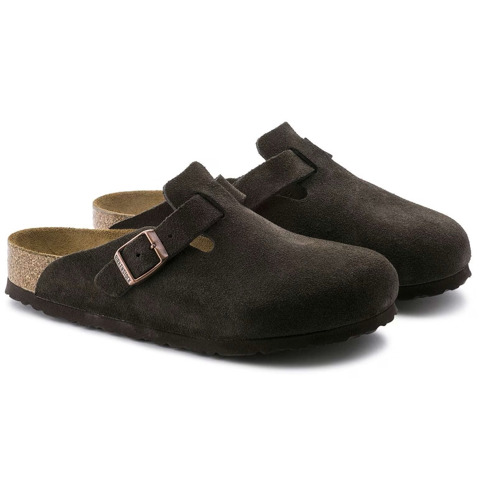 BIRKENSTOCK Boston Soft Footbed Suede Leather mocha - Image 2
