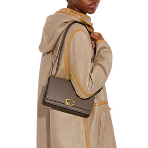 Coach Bandit Shoulder Bag Dark Stone - Image 5