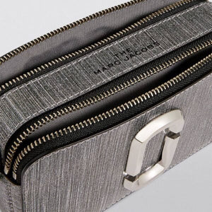 The Marc Jacobs Snapshot Cross-Body Bag Glitter Silver - Image 3