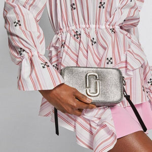 The Marc Jacobs Snapshot Cross-Body Bag Glitter Silver - Image 5