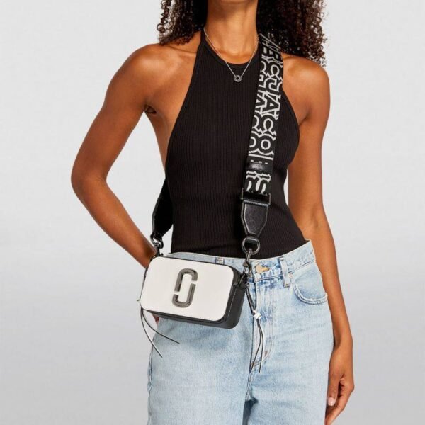 The Marc Jacobs Snapshot Cross-Body Bag Bi-Color Black & White - Image 2