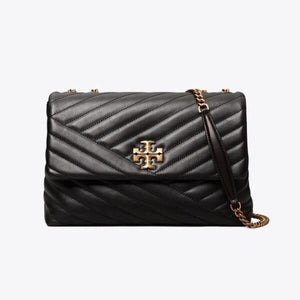 Tory Burch Small Kira Chevron Convertible Shoulder Bag Black - Image 7