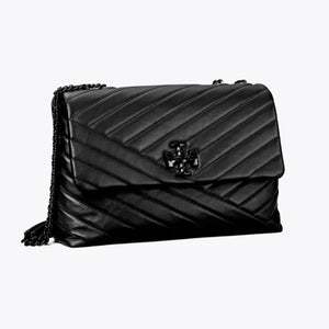 Tory Burch Kira Chevron-Quilted Convertible Shoulder Bag Black Dark - Image 2