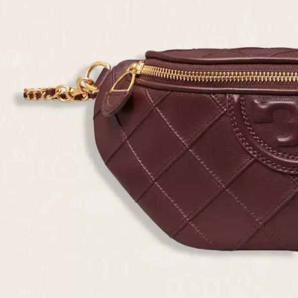 Tory Burch Fleming Soft Convertible Belt Bag Wine - Image 5