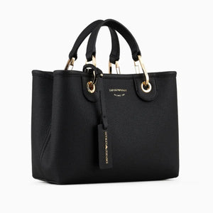 Small MyEA shopper bag with deer print Deep Black - Image 2