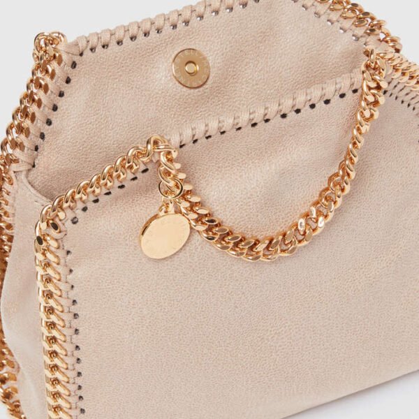 Stella McCartney Falabella Tiny Tote Bag Clotted Cream - Image 5