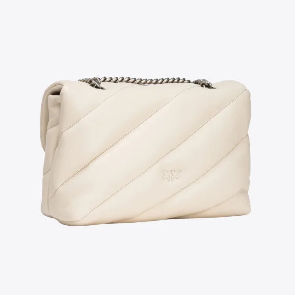 Classic Love Bag Puff Maxi Quilt WHITE+WHITE-OLD SILVER - Image 3
