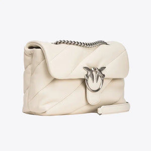 Classic Love Bag Puff Maxi Quilt WHITE+WHITE-OLD SILVER - Image 4