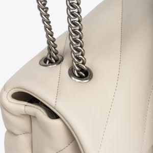 Classic Love Bag Puff Maxi Quilt WHITE+WHITE-OLD SILVER - Image 7