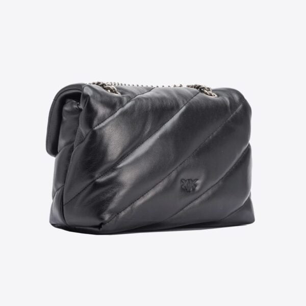 Classic Love Bag Puff Maxi Quilt BLACK-OLD SILVER - Image 2