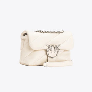 Mini Love Bag Puff Maxi Quilt WHITE+WHITE-OLD SILVER - Image 3
