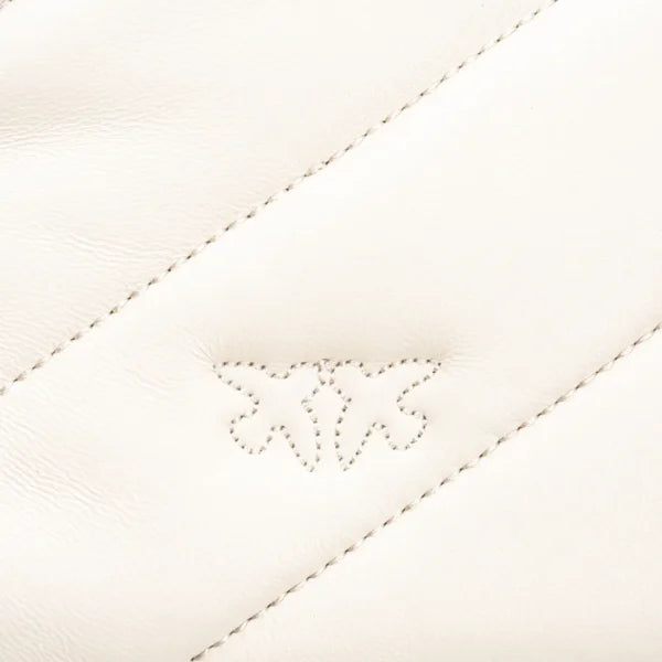 Mini Love Bag Puff Maxi Quilt WHITE+WHITE-OLD SILVER - Image 5