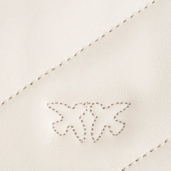 Mini Love Bag Puff Maxi Quilt WHITE+WHITE-ANTIQUE GOLD - Image 5
