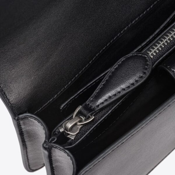 Mini Love Bag One Simply BLACK-OLD SILVER - Image 6