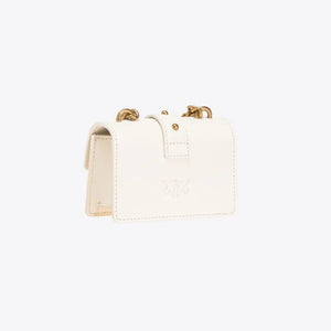Micro Love Bag One Simply WHITE WHITE-ANTIQUE GOLD - Image 2