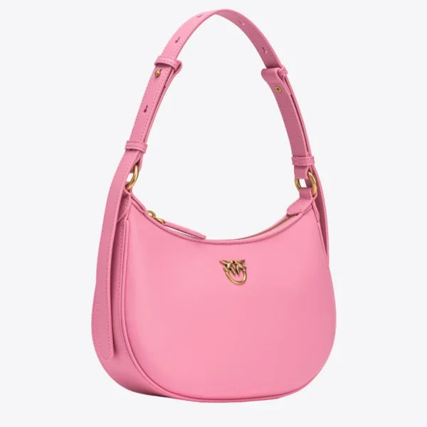Mini Love Bag Half Moon Simply MARINE PINK-ANTIQUE GOLD - Image 3
