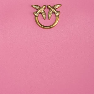 Mini Love Bag Half Moon Simply MARINE PINK-ANTIQUE GOLD - Image 4