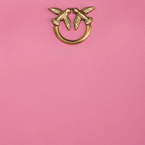 Mini Love Bag Half Moon Simply MARINE PINK-ANTIQUE GOLD - Image 4