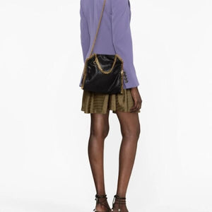 Stella McCartney Falabella Mini Tote Bag Black Gold - Image 5