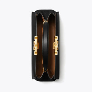 Tory Burch Eleanor Pebbled Stachel Bag Black - Image 6
